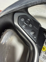 2014-2018 Silverado 1500 Black Heated Leather Steering Wheel Without Crash Alert