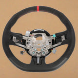 2015-2019 Ford Mustang Steering Wheel Leather and Suede W/ Red Stitching OEM