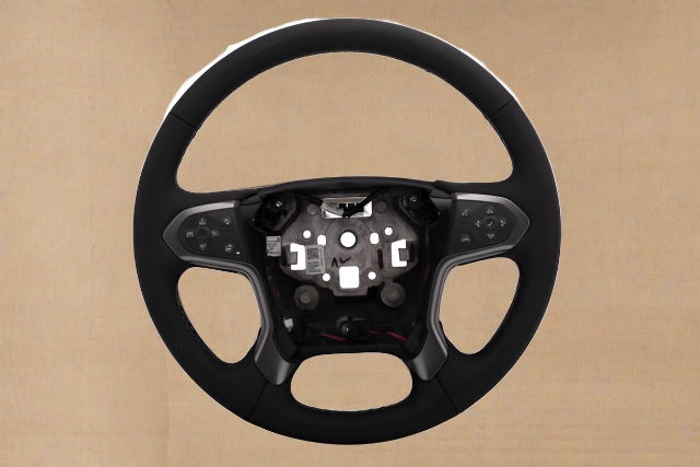 2015-2019 Silverado 2500 3500 Black Leather Heated Steering Wheel Crash Alert Equipped