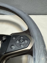 2015-2019 Silverado Sierra 2500 3500 Cocoa Leather Steering Wheel Heated For Crash Alert Equipped