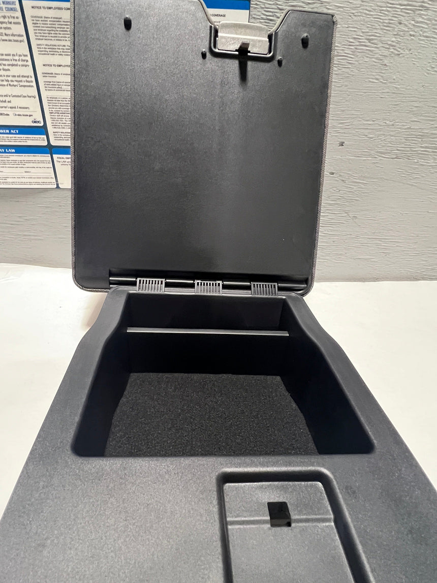 2015-2020 Ford F-150 Split Bench Seat Cloth Storage Armrest Gray OEM Genuine