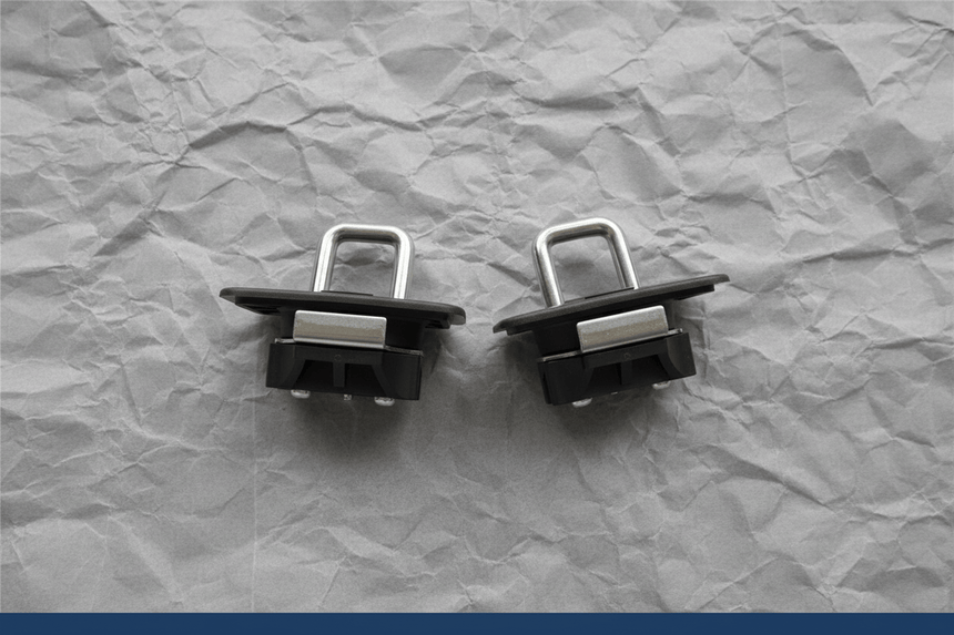 2015-2025 Ford F150 Bull Ring Stainless Steel Bed Hooks Pair Genuine OEM