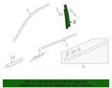 2018-2024 Buick Enclave Front Passenger Door Rear Applique Molding Trim OEM