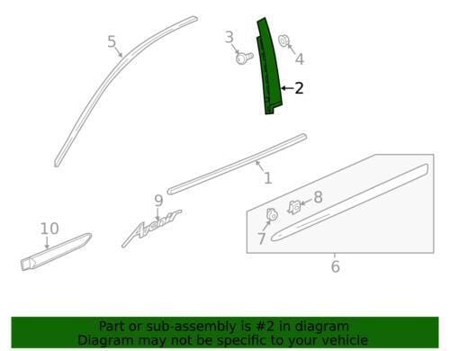 2018-2024 Buick Enclave Front Passenger Door Rear Applique Molding Trim OEM