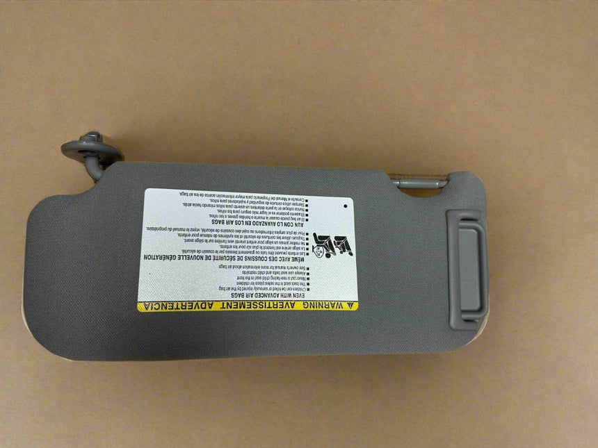 2018-2024 Toyota Camry Without Sunroof Passenger Side Sun Visor Gray With Mirror OEM