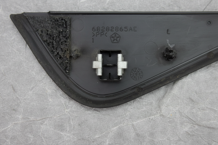2018-2025 Jeep Wrangler Rubicon Driver Side Door Mirror Trim Black OEM