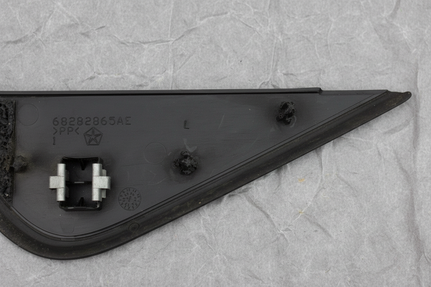 2018-2025 Jeep Wrangler Rubicon Driver Side Door Mirror Trim Black OEM