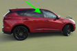 2019-2025 Acura RDX Passenger Side Front Of The Back Door Applique Garnish Trim Black