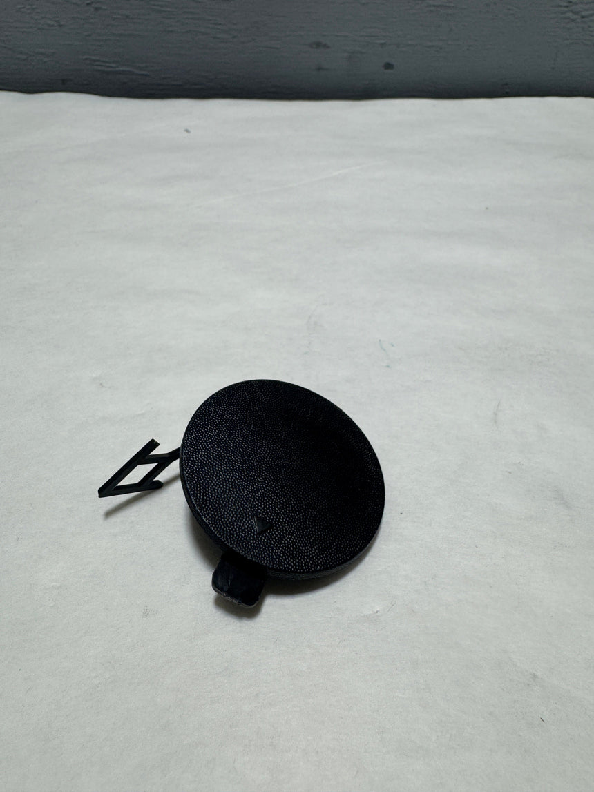 2020-2022 Kia Soul Rear Tow Hook Eye Cap Cover Textured Unpainted Black OEM