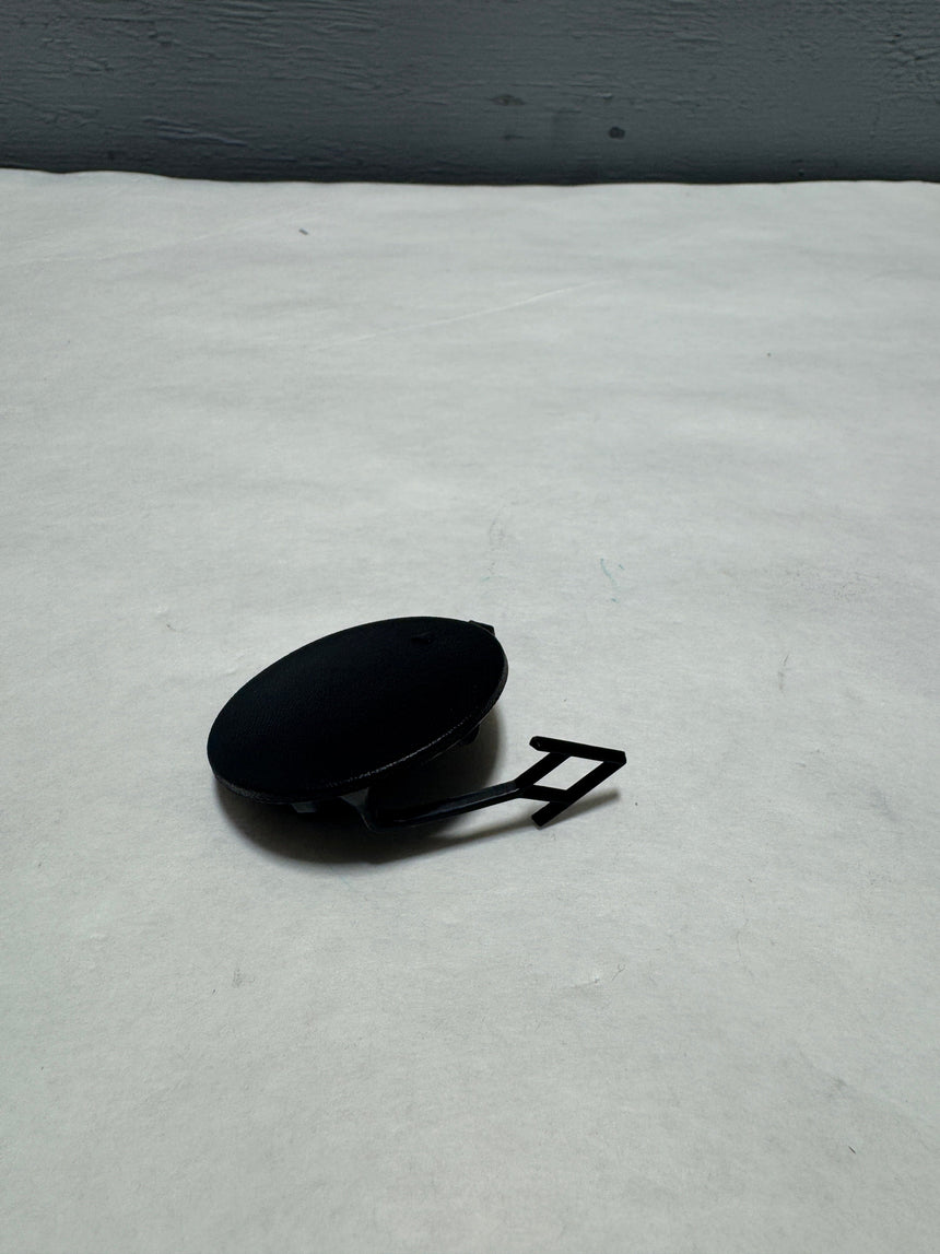 2020-2022 Kia Soul Rear Tow Hook Eye Cap Cover Textured Unpainted Black OEM
