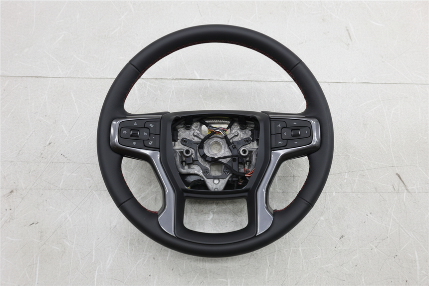 2021-2022 Chevrolet Tahoe Steering Wheel Black Leather Heated OEM