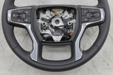 2021-2022 Chevrolet Tahoe Steering Wheel Black Leather Heated OEM