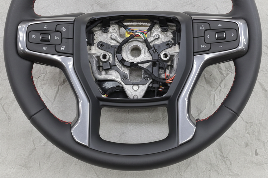 2021-2022 Chevrolet Tahoe Steering Wheel Black Leather Heated OEM