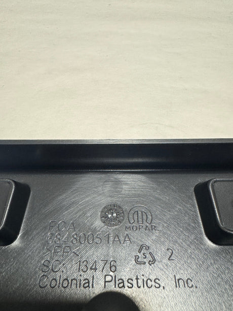 2022-2024 Grand Cherokee Altitude, Laredo, Limited Front License Plate Bracket OEM