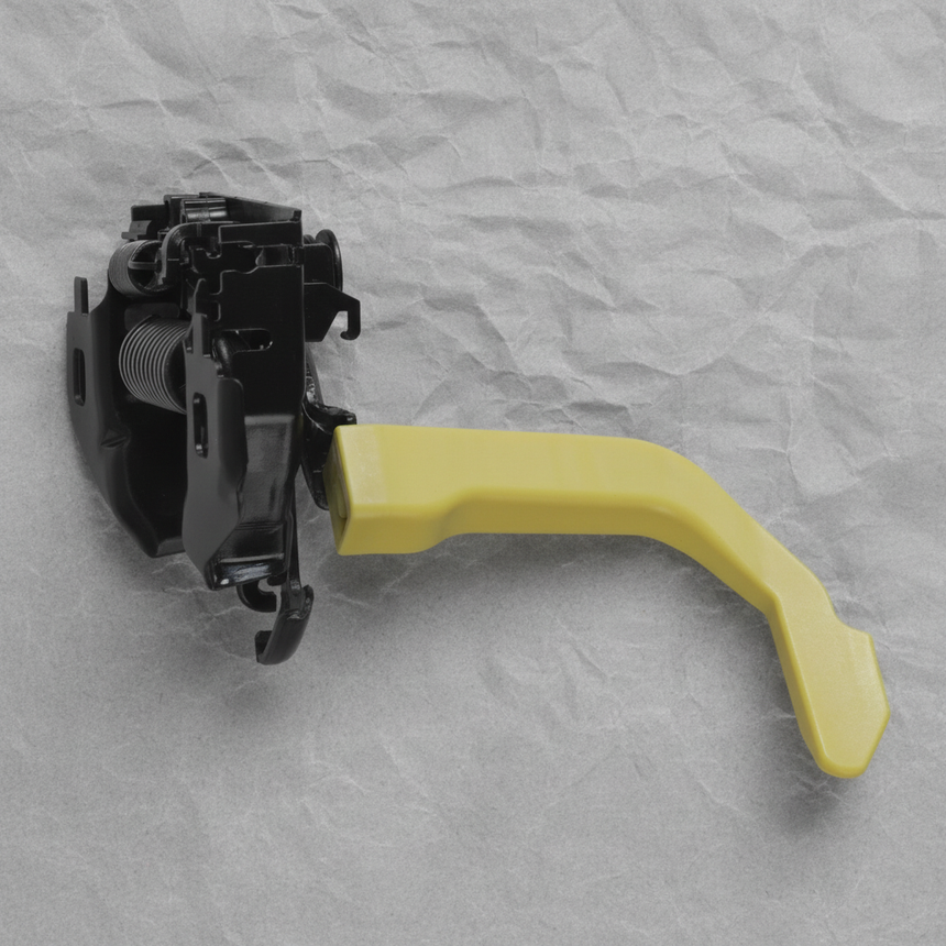 2020-2025 Nissan Sentra Genuine OEM Hood Lock Latch With Anti-Theft - Top Detail
