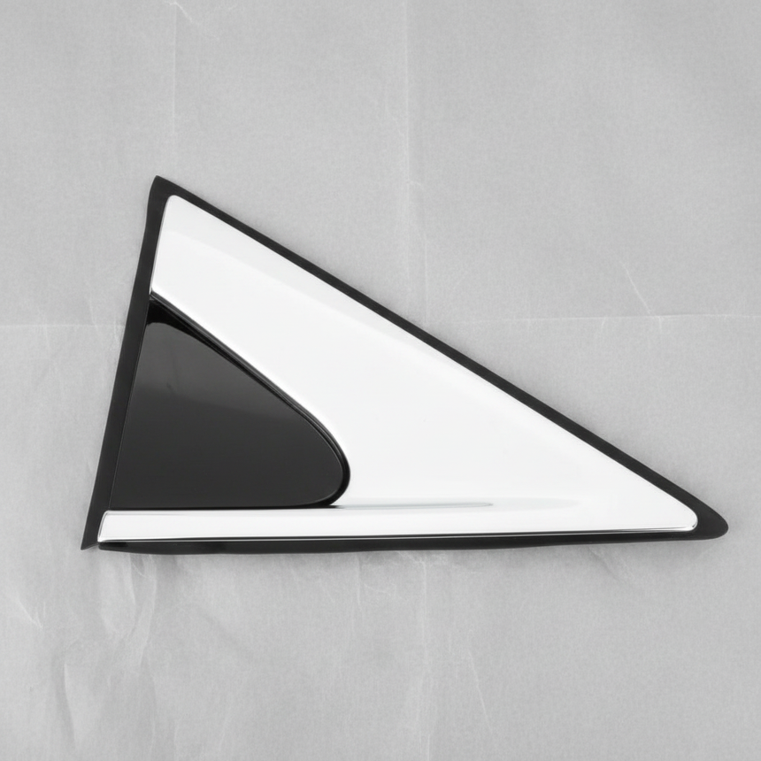 2019-2025 Cadillac XT4 Driver Side Back Door Applique Molding Trim Satin Aluminum - Full View