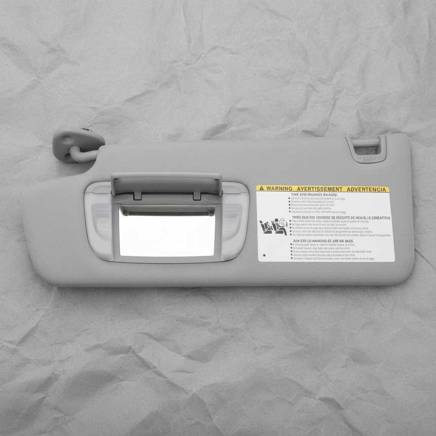 2014-2021 Toyota Tundra CrewMax Sunroof 4WD Gray Sun Visor Genuine OEM - Detail 2