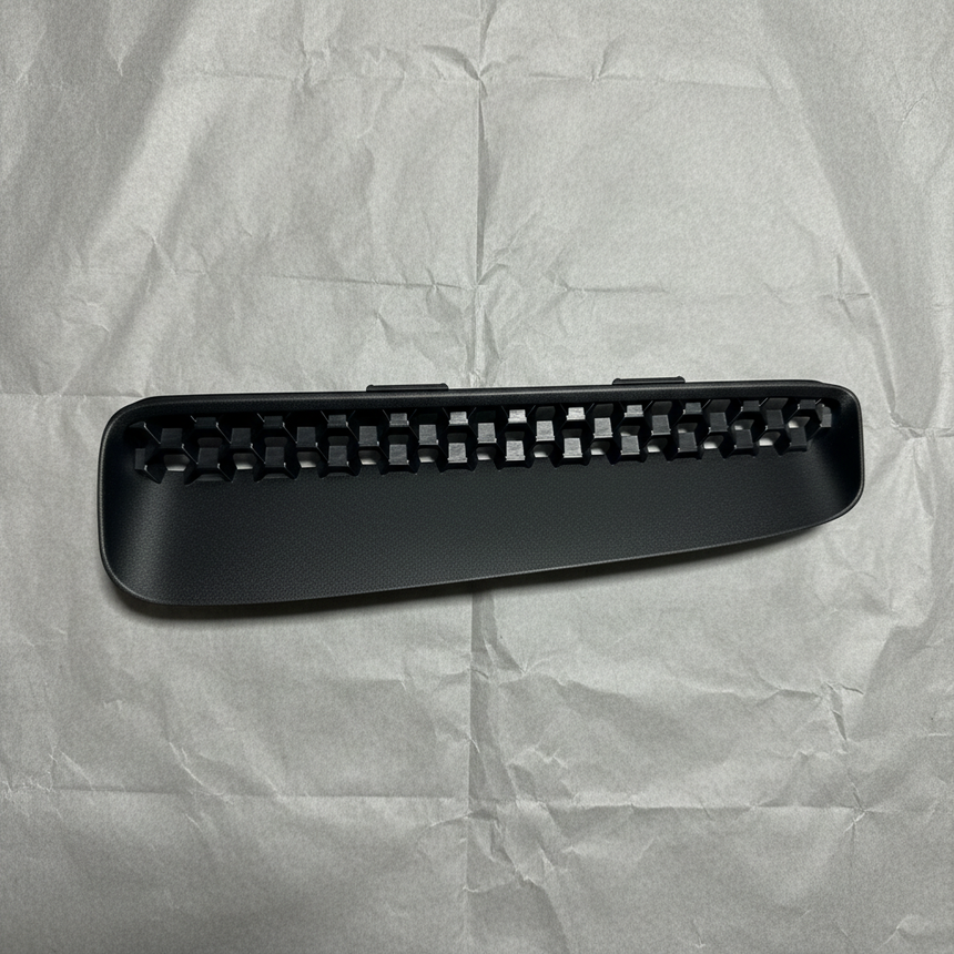 2020-2026 Jeep Gladiator Wrangler OEM Hood Scoop Vent Bezel Black - Full View