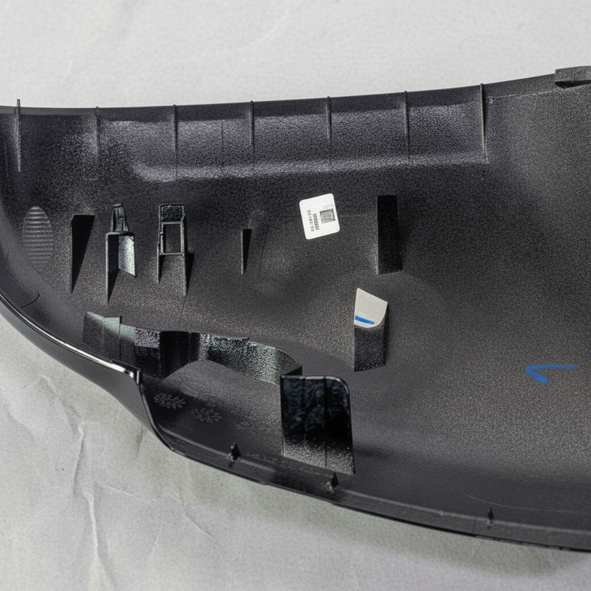 2023-2026 Honda CR-V HR-V Upper Mirror Cover Driver Side Black Pearl Genuine OEM – Center Detail Angle 2