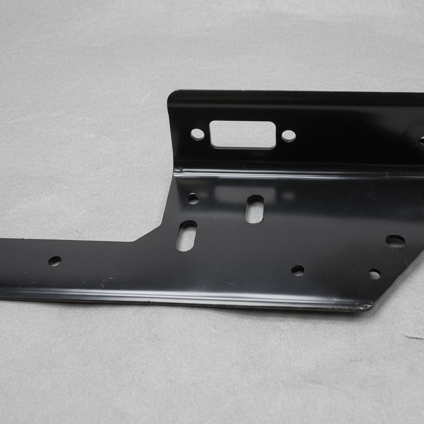 Ford Super Duty OEM Passenger Side Rear Bumper Bracket - Bottom Detail