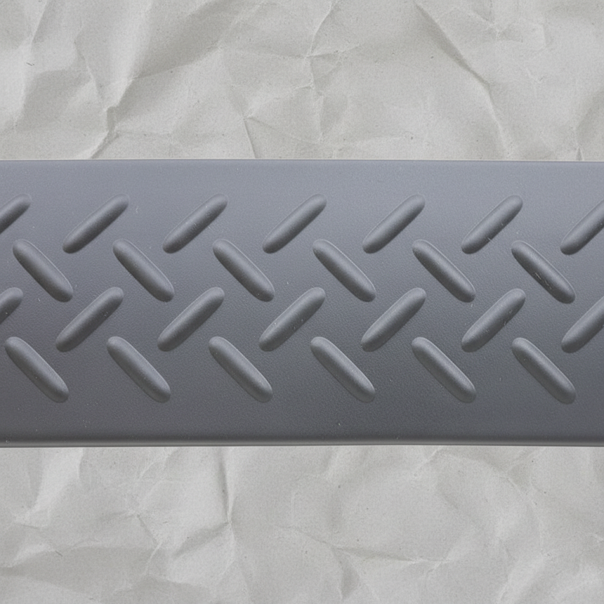 2009-2014 Ford F-150 Crew Cab Rear Door Scuff Plate - Bottom Detail