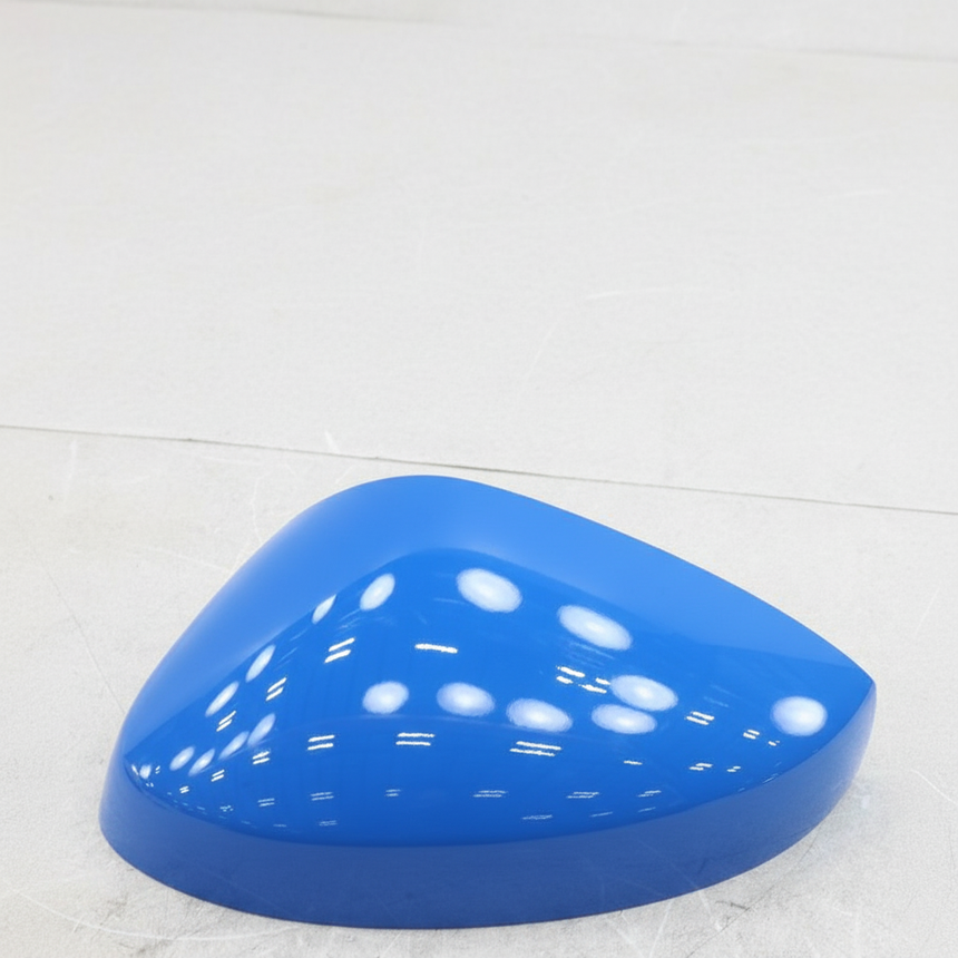 Honda Civic OEM Driver Side Mirror Cap Boost Blue - Bottom Detail