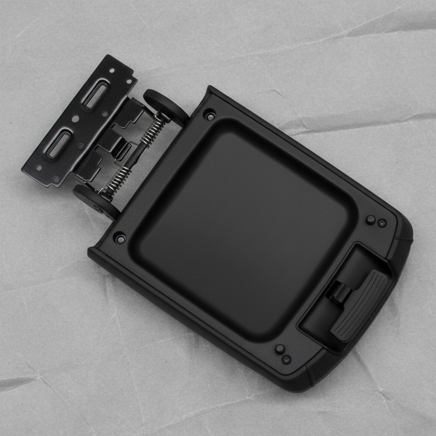 2020-2025 Kia Telluride Black Front Console Lower Armrest Door OEM - Macro Detail 2