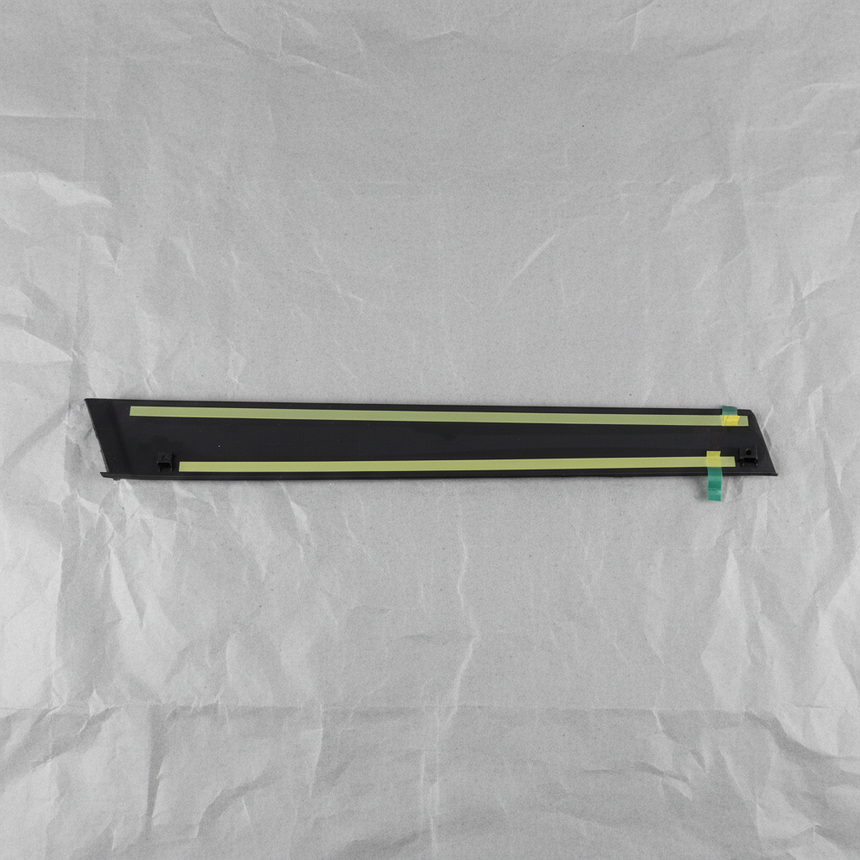 Genuine Nissan OEM Passenger Side Front Door Applique Trim Without Super Black - Full View 2