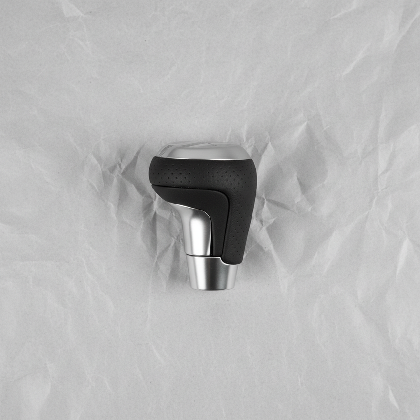 Genuine GM OEM Light Gray Automatic Transmission Shift Lever Knob - Middle Detail