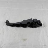 Top macro crop of Dodge Charger rear bumper fascia support bracket on light grey wrinkled kraft paper
