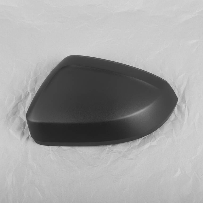 2022-2025 VW Taos Driver Side Door Mirror Cover Cap Black Genuine OEM - Full View