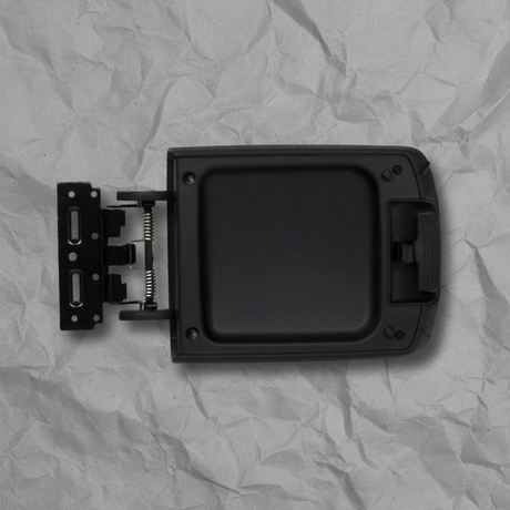 2020-2025 Kia Telluride Black Front Console Lower Armrest Door OEM - Full View 2