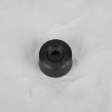 2009-26 Volkswagen Atlas Golf GTI Beetle OEM Wheel Bolt Cover Black Full View