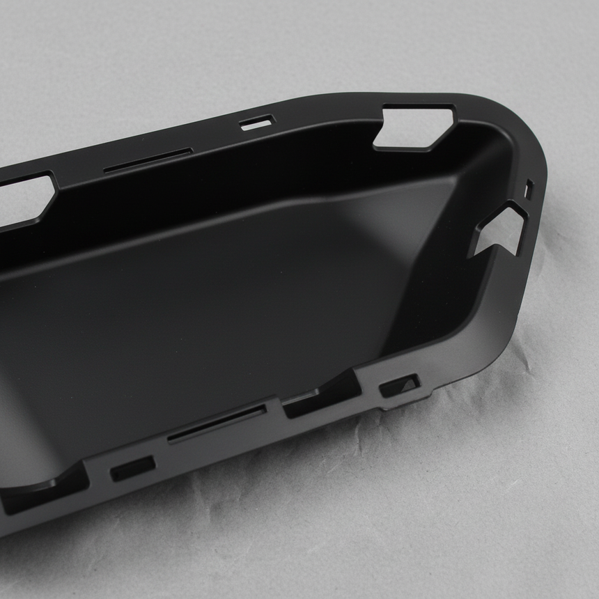 2020-2026 Corvette Stingray Driver Black Lower Grille Cover No Z51 OEM - Middle Detail