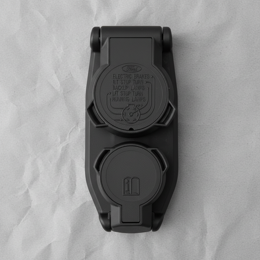 2018-2025 Ford F-150 Lightning F-350 Genuine OEM 7-Way Trailer Camera TPMS Plug - Middle Detail