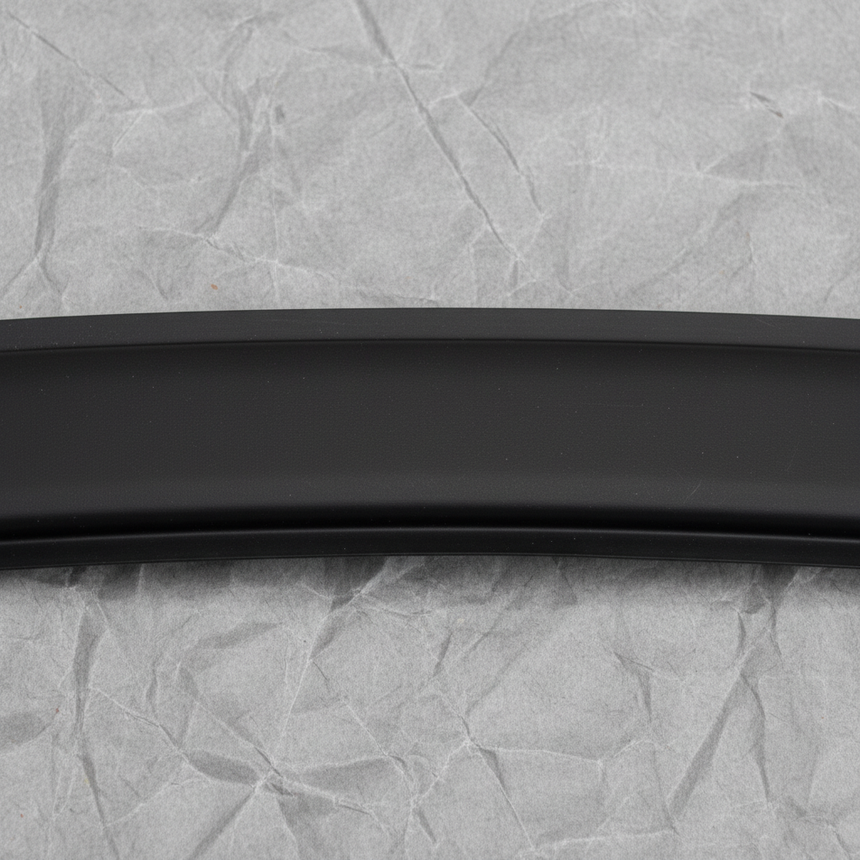 Close-up of Mopar OEM Driver Side Roof Rack Joint Molding Black for 2017-26 Jeep Compass