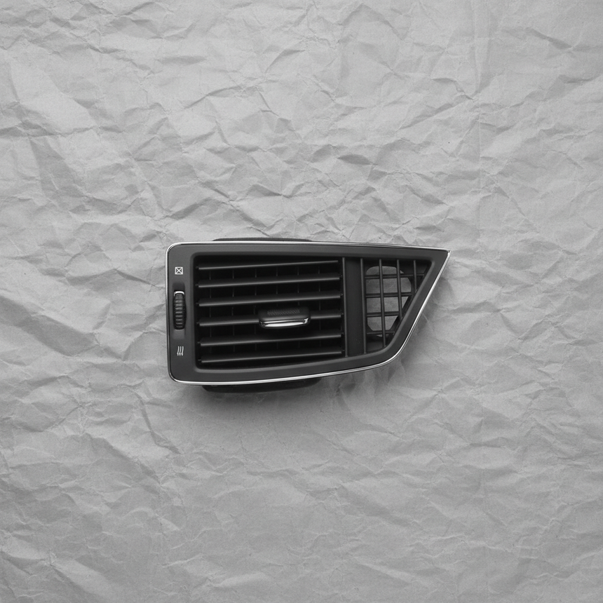 Nissan Armada Infiniti QX80 Driver Side Outer Dashboard AC Air Vent Black OEM - Full View