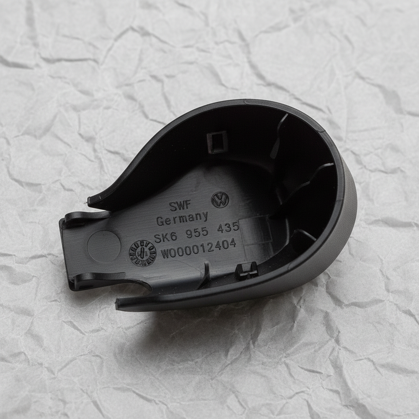 2010-2025 Volkswagen Rear Wiper Cover Cap OEM — Middle Detail Angle 2