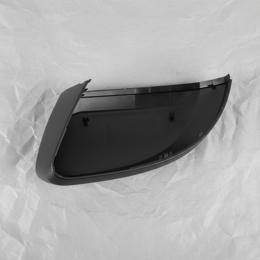 2022-2025 VW Taos Driver Side Door Mirror Cover Cap Black Genuine OEM - Full View 3