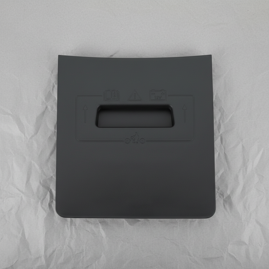 Full View - Frunk Side Door Cover on Grey Kraft Paper