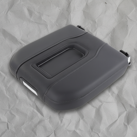 2019-2023 Silverado 1500 2500HD 3500HD Genuine OEM Black Leather Armrest - Full View
