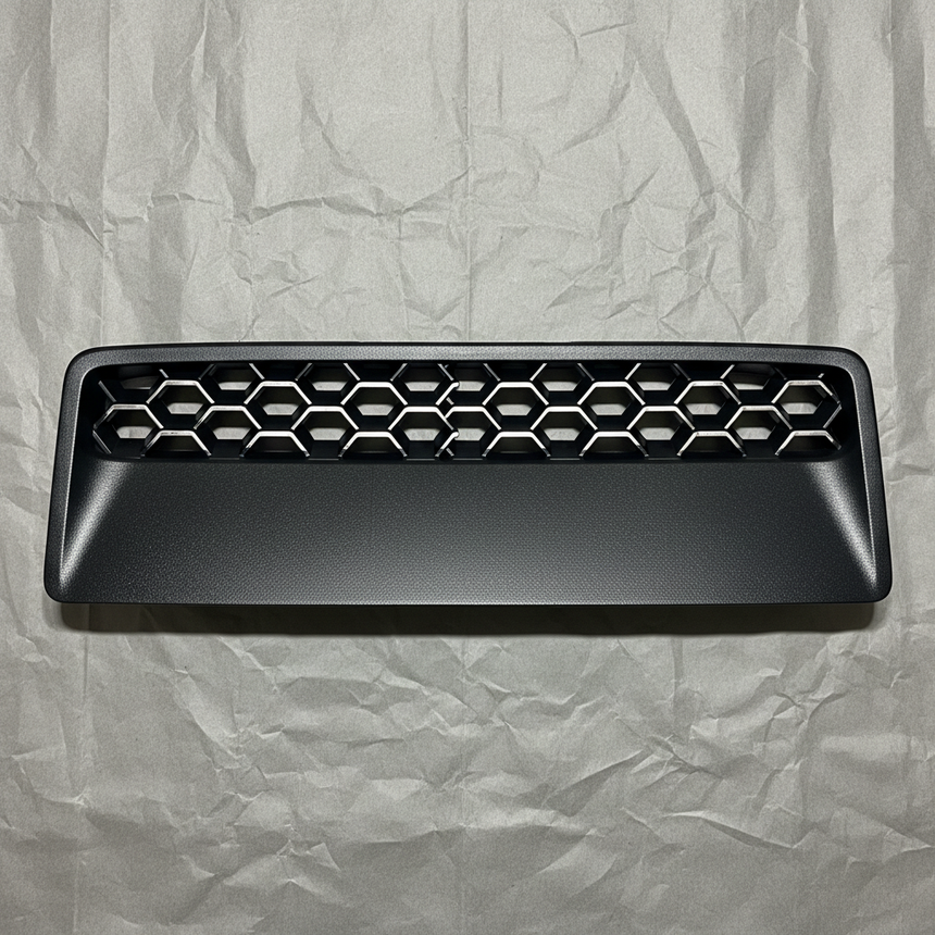 2020-2026 Jeep Gladiator Wrangler OEM Hood Scoop Vent Bezel Black - Full View