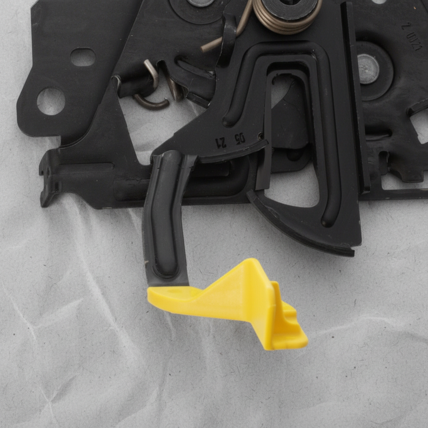 2015-2022 Ford Transit 150 Hood Latch Lock Without Anti Theft - Bottom Detail