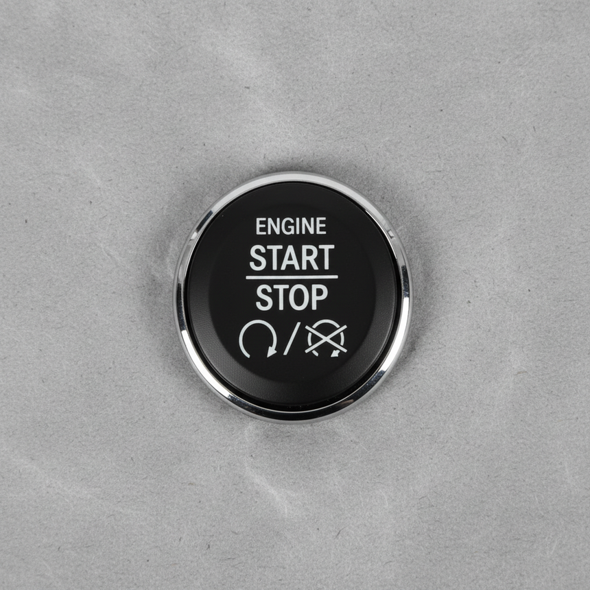 Macro Crop Middle - Engine Start Stop Button