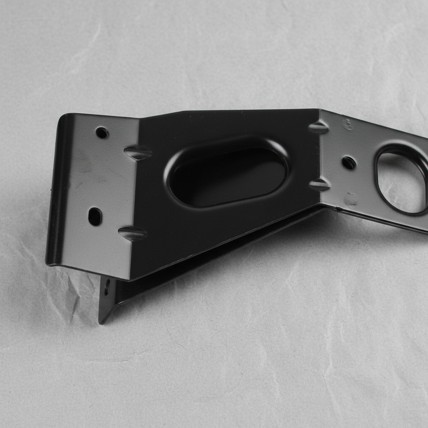 2014-2018 Jeep Cherokee Driver Side Lower Bracket Radiator Core Support - Bottom Detail