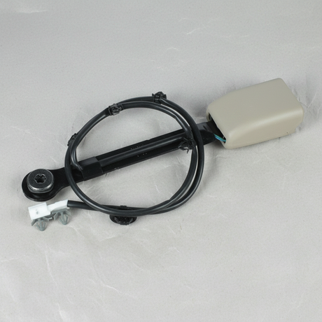 2014-2018 Nissan Rogue Front Driver Side Seat Belt Buckle Almond OEM – bottom detail