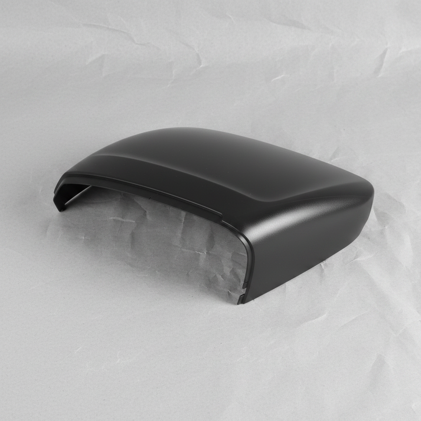 2022-2025 VW Taos Driver Side Door Mirror Cover Cap Black Genuine OEM - Full View 2