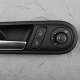 VW Beetle Convertible Interior Door Handle Chrome OEM - Macro Middle