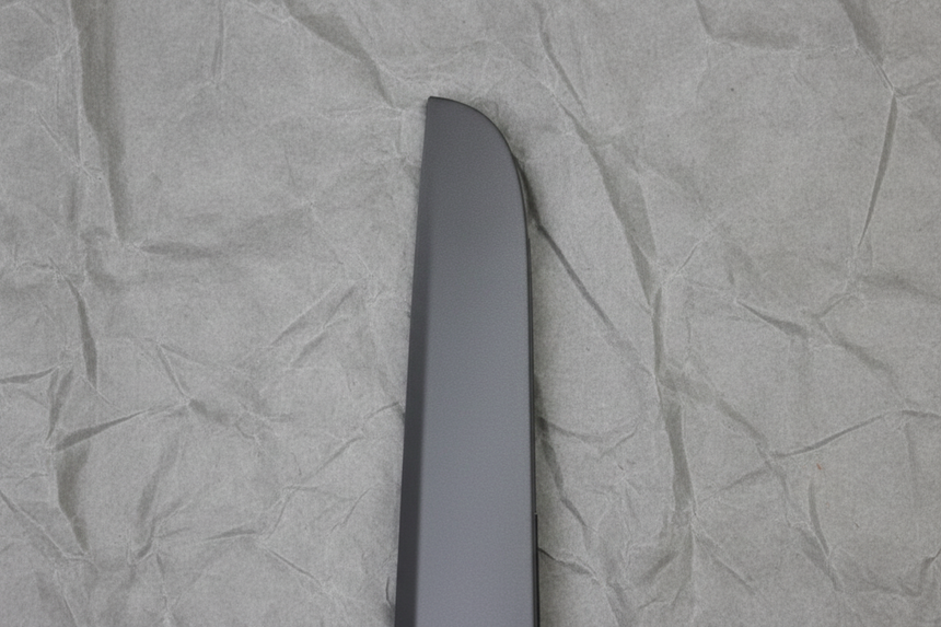 Driver Side Rear Door Pillar Cover Black - Top Section Detail