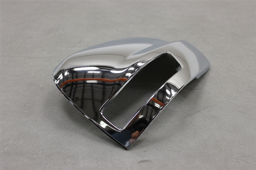 Driver Side Door Mirror Cap Chrome - Top Detail Angle 3